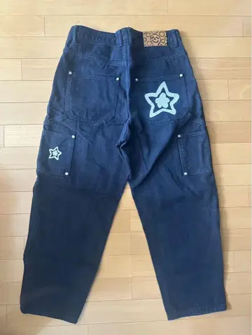 starteam 데님 사이즈 30 별 자수 네이비