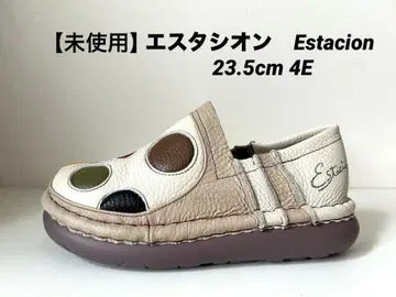미사용 에스타시온 Estacion 가죽 신발 베이지