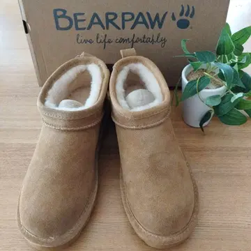 베어파우 슈퍼 쇼티 천연 가죽 무스탕 부츠 24cm 3049W