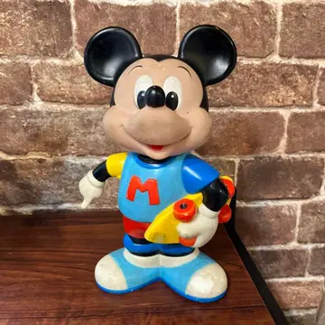 디즈니 미키마우스 스케이트보드 저금통 피규어