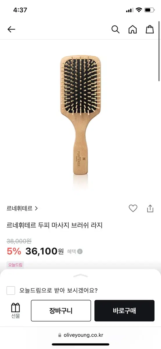Renewal Hair Massage Brush (Large)