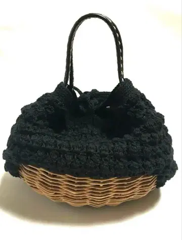 에바고스 ebagos 레이스 뜨개질 카고 바스켓 백