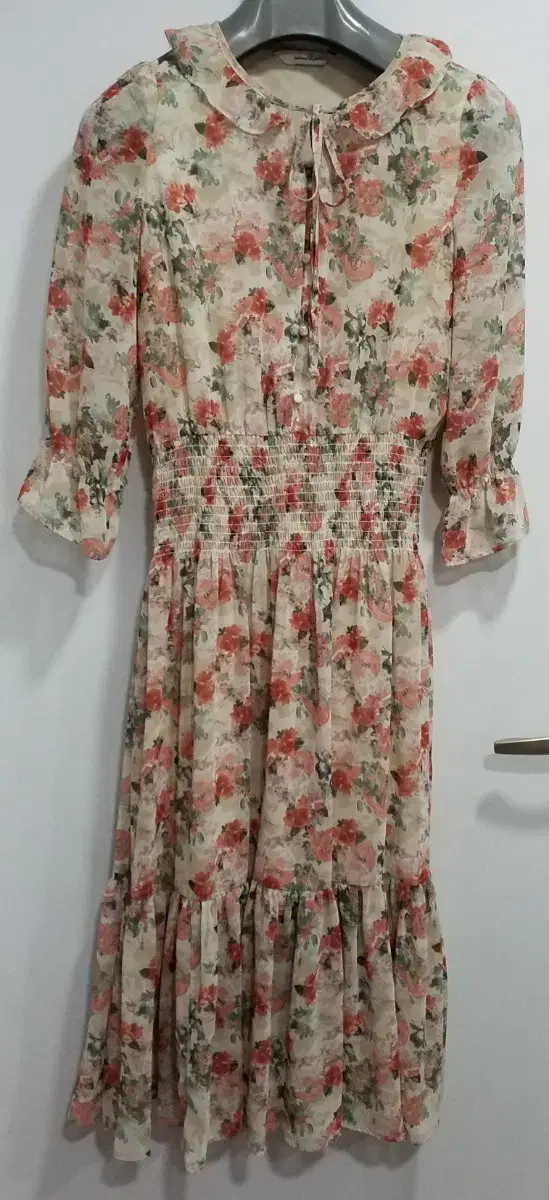 ROEM LOVELY CHIFFON LONG ONEPIECE/55~Slim 66/New/Genuine