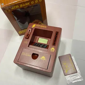 ATM BANK/저금통 큐트 스티치 ATM 뱅크 나뭇결 K253313