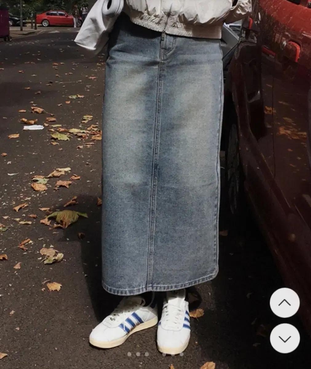(New Product) Slow and Denim Long Skirt