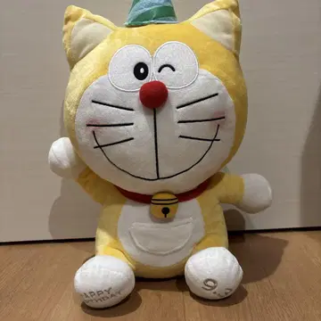 도라에몽 생일 봉제 인형 약 40cm