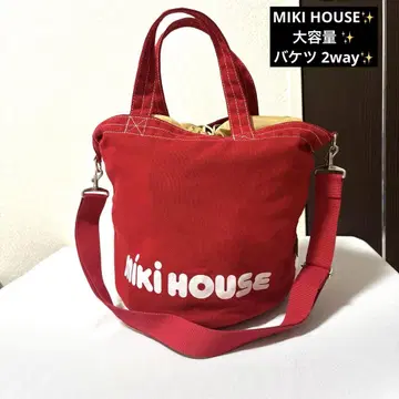 MIKIHOUSE 미키하우스 로고 2way 버킷 숄더백