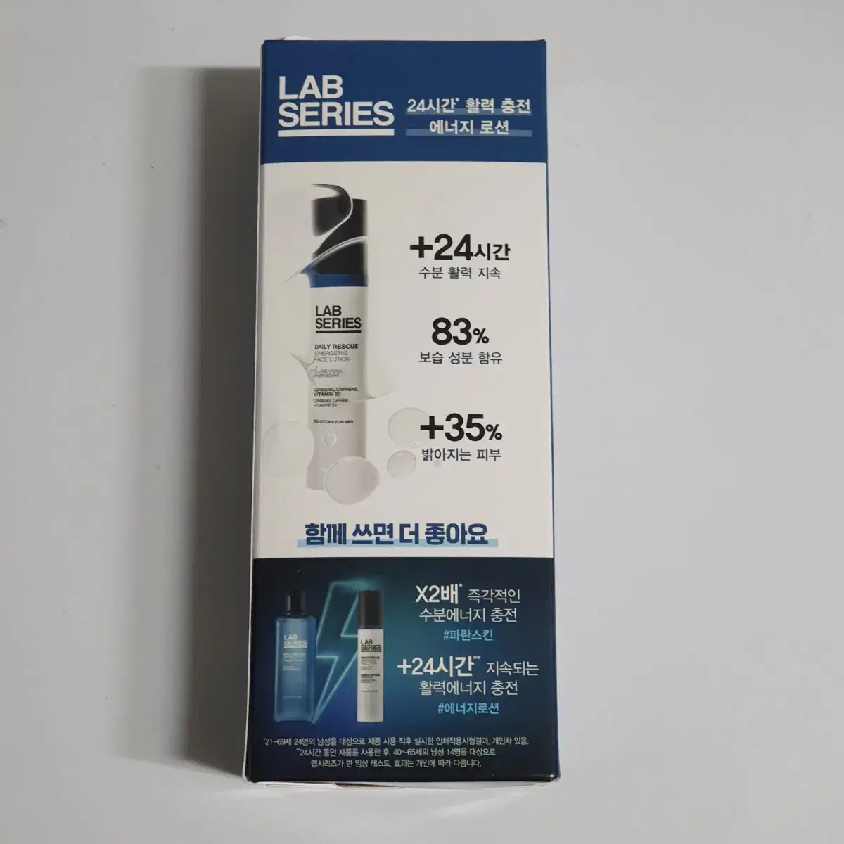 Unsealed, new cosmetic product, Lab Series Daily Rescue Energizing Face Lotion 50ml