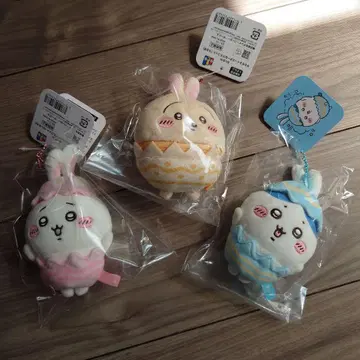 3개 세트 치이카와(먼작귀) 이제 곧 부활절인 마스코트 하치와레 토끼