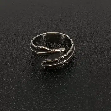 위자 깃털 실버 반지 반지 14호