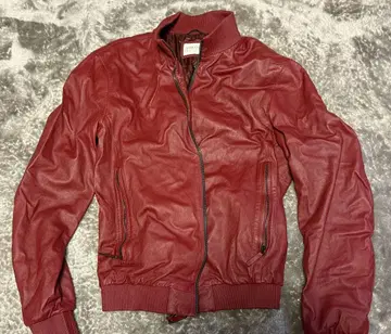 아르마니 빨간색 가죽 자켓 56 XL ~2XL