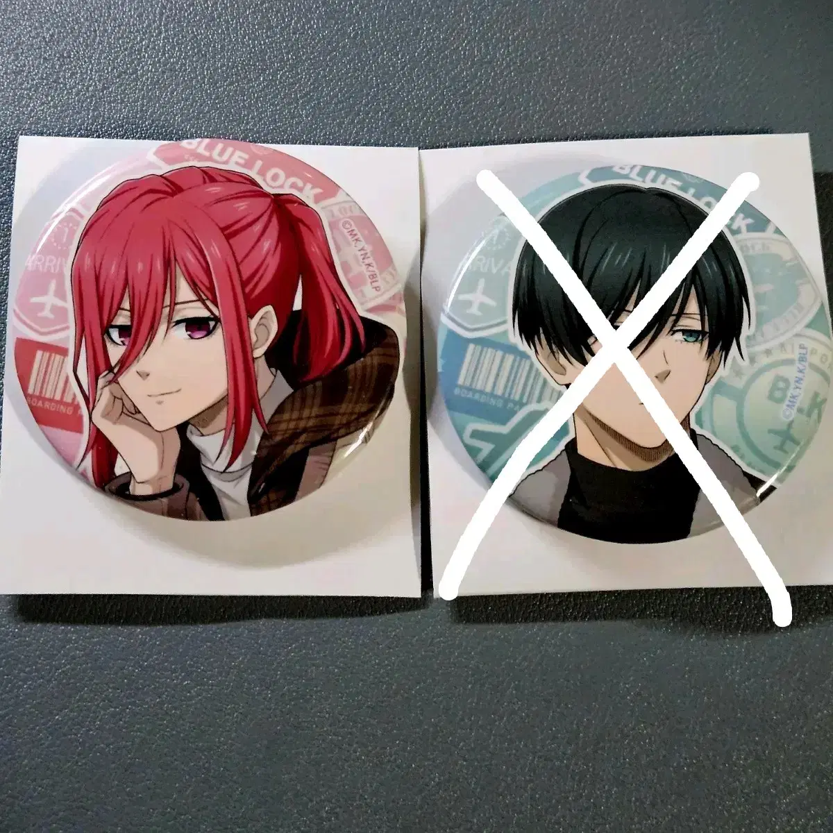 BLUELOCK TRAVEL UNIFORM TRADING CAN BADGE CHIGIRI HYOMA ITOSHI RIN