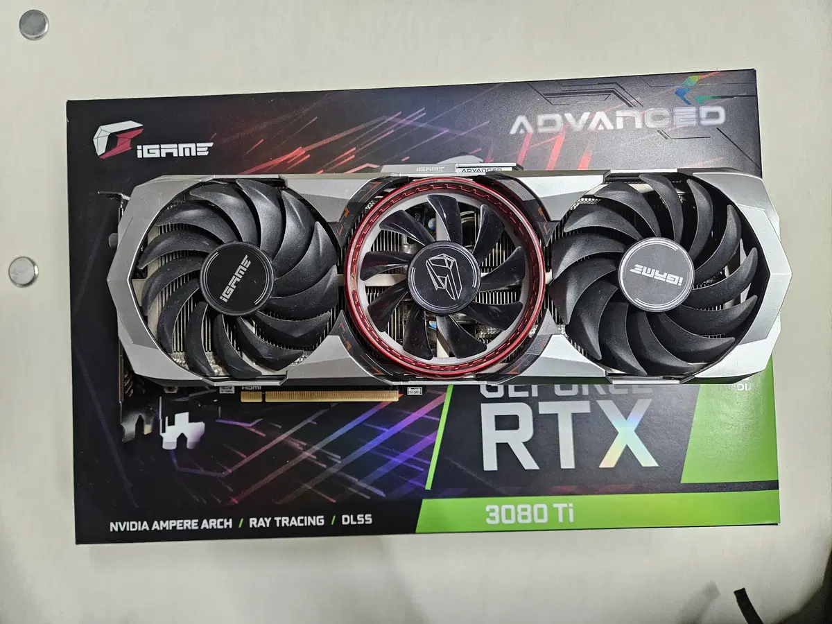 [무료배송]컬러풀 어뱅 RTX 3080ti LHR 그래픽 카드 팝니다.