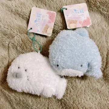 둥근 눈의 수족관 바다표범 고래 세트