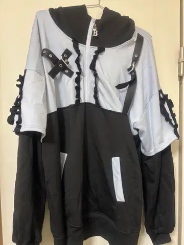 be mqin Ankrouge 저지 후드티 블루