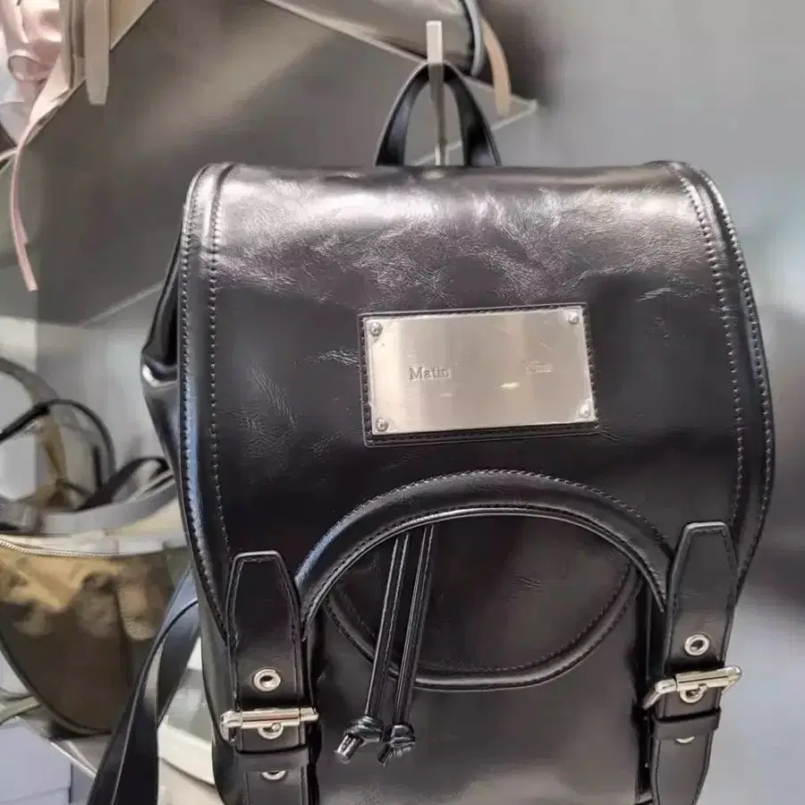 ★ SALE!! ★【Matin Kim】BUCKLE DETAIL BACK PACK BUCKLE DETAIL BACK PACK IN BLACK – Matin Kim