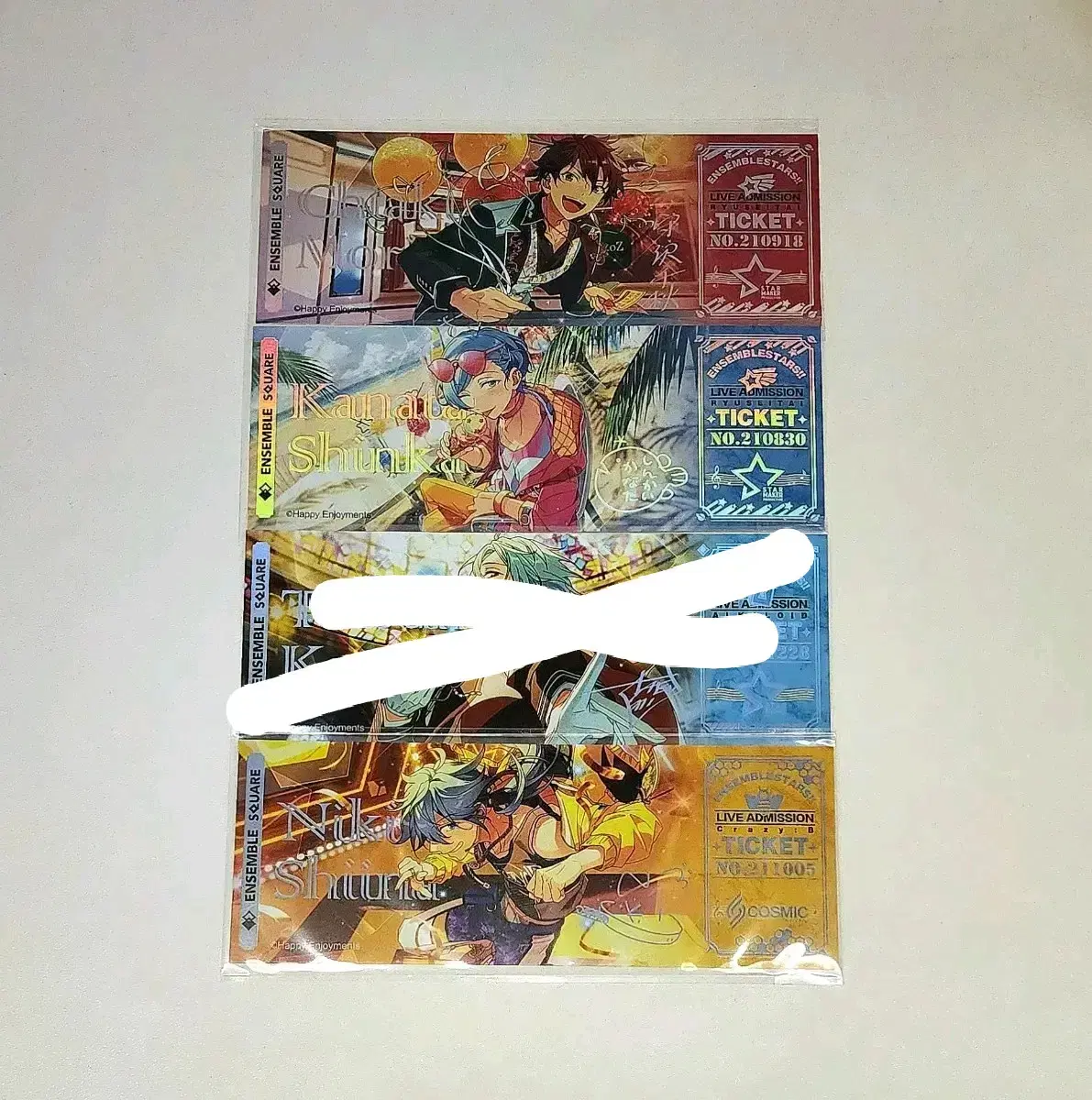 앙스타 라이브티켓(유성대, 알칼로이드, 크레이지비) 치아키카나타타츠미니키
