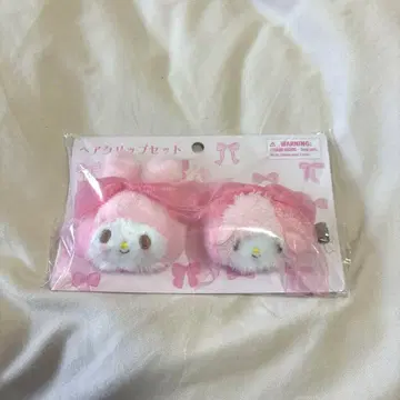 마이멜로디 앞머리 클립 리본 공주