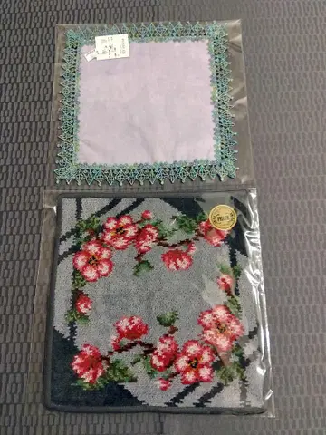 새상품 FEILER 페이러 니카자와 레이스 손수건 2개 세트 타월