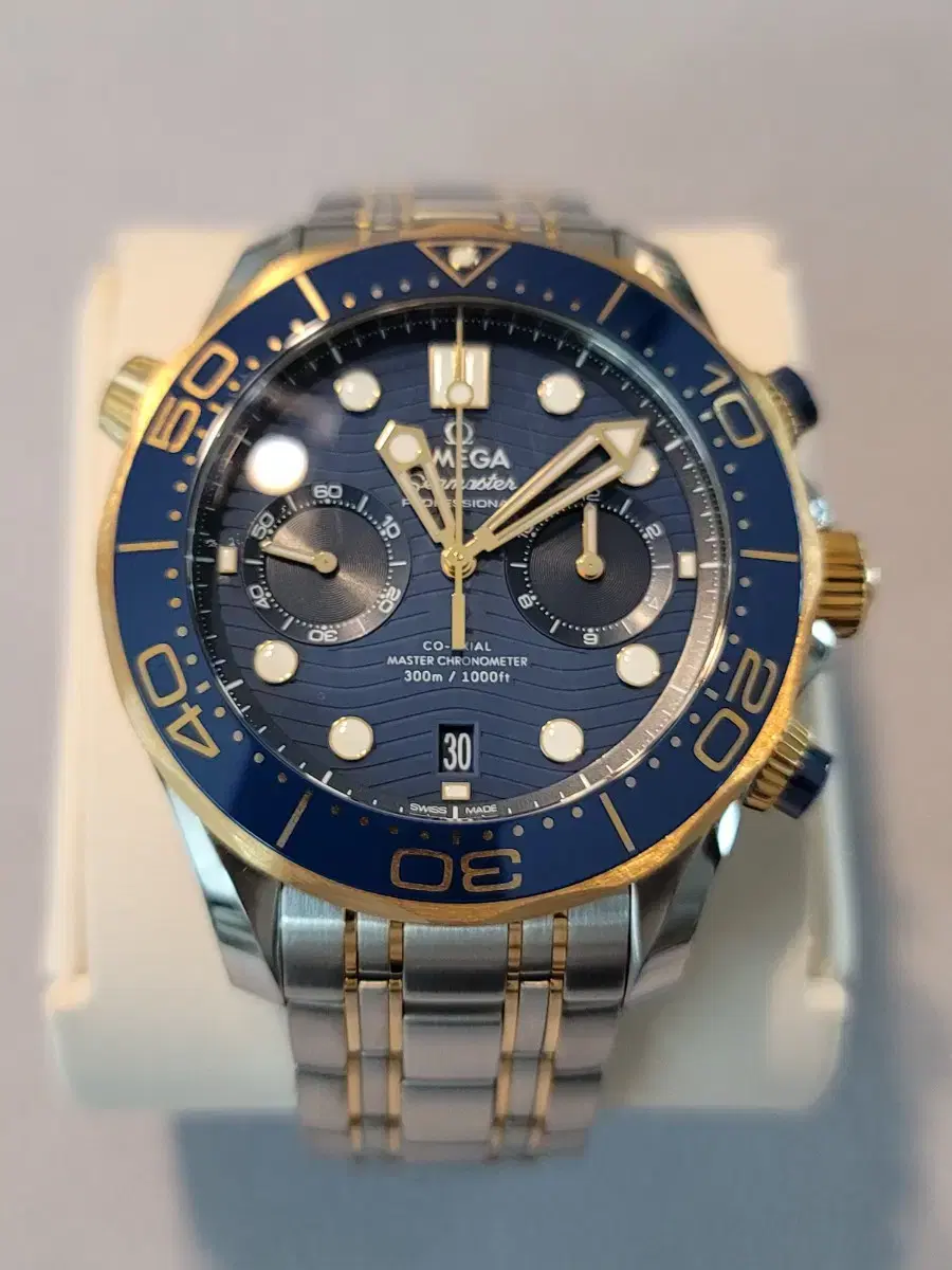 [새제품급, 최종 급매] 오메가 씨마스터 콤비 크르노 청판 IWC