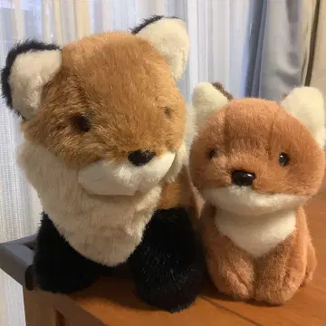 여우 봉제 인형 대소 세트