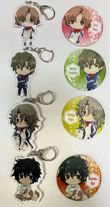 푸른 하늘의 파프너 파스텔 아크링 캔뱃지 마야 아카기 코요 카스카이 등