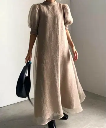 아메리칸 미니멀 마카롱 드레스