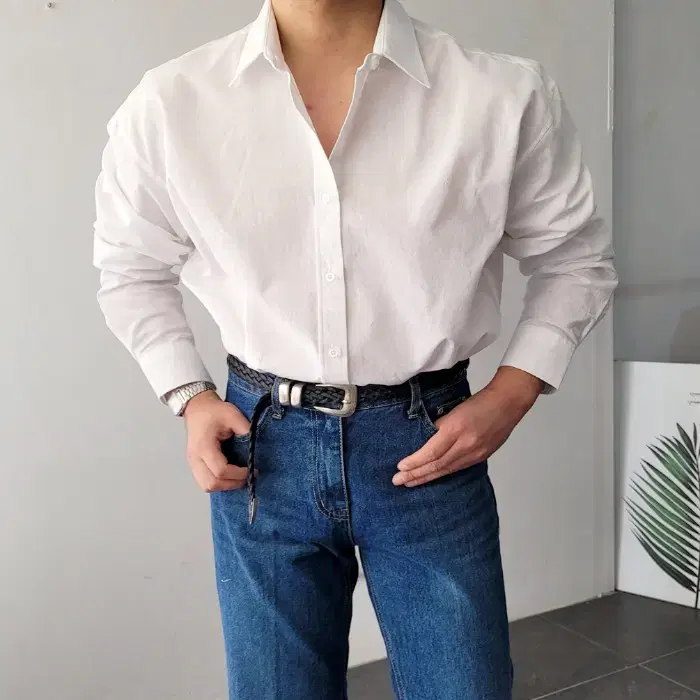 남자 봄여름 어깡 코튼 린넨 오버핏 데일리 셔츠 10컬러