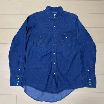 80년대 90년대 Wrangler 70127MW 데님 셔츠 16-34