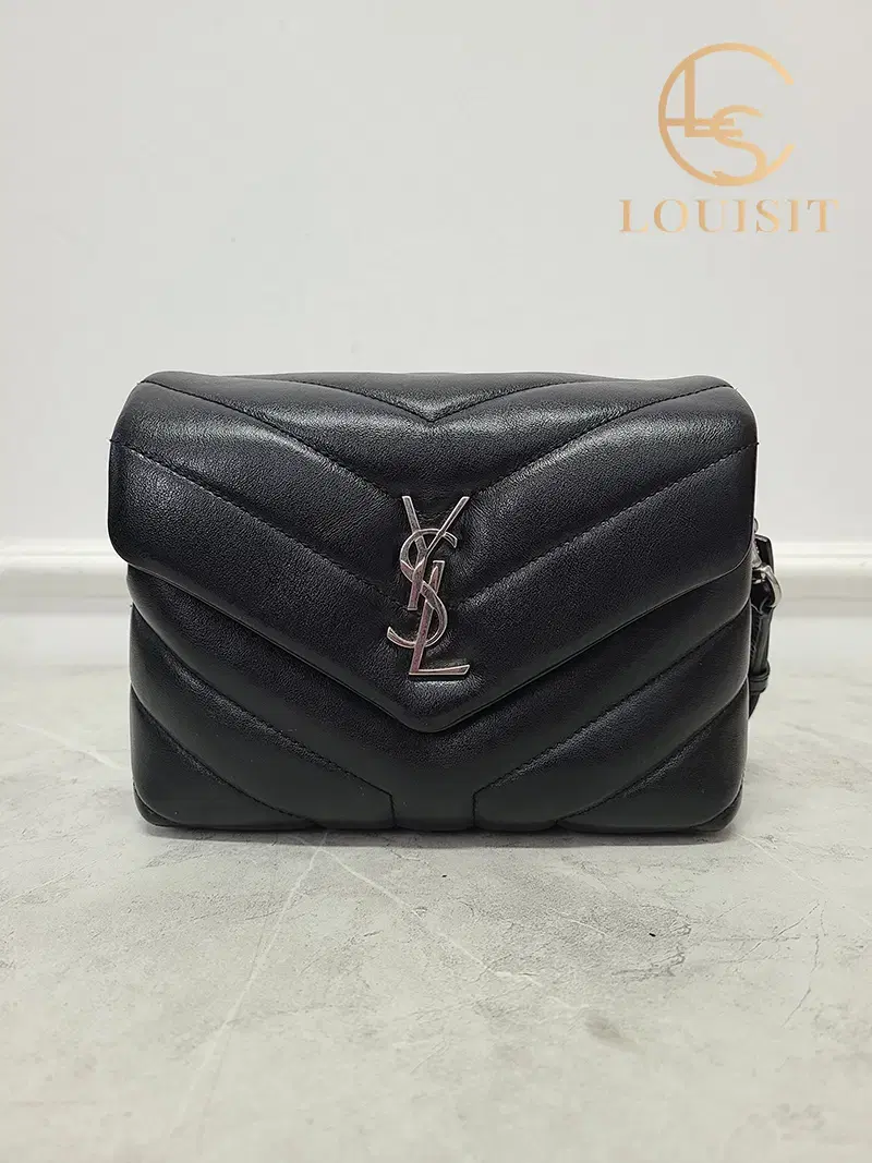 생로랑 블랙 은장 YSL 마틀라세 루루 토이백