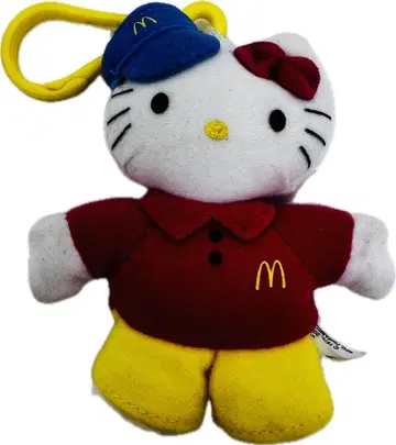 맥도날드 헬로키티 맥크루 봉제 인형 키링