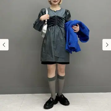 레이 빔즈 타프타 미니 뷔스티에 원피스