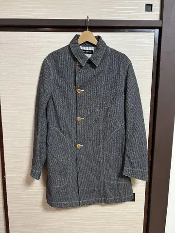 waste twice & co 참깨 소금 앤티크 워크 코트