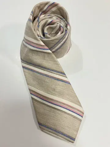 가마쿠라 셔츠 스트라이프 넥타이 실크 린넨 KAMAKURA