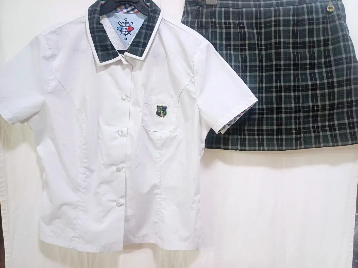 Pretty girl's summer school uniform short skirt set c408 (Yeongseo Middle School)