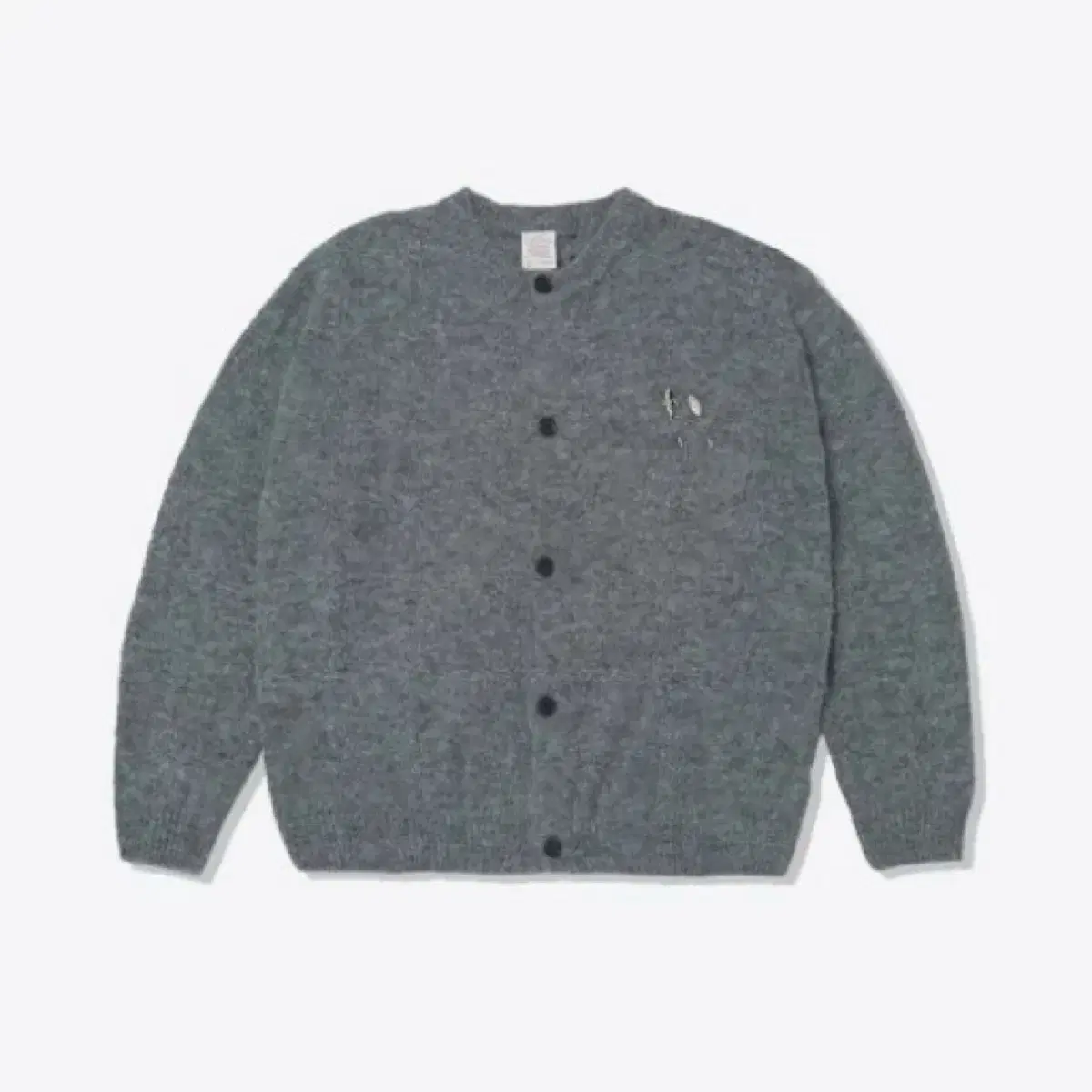 Stu Mohair Gray Cardigan L