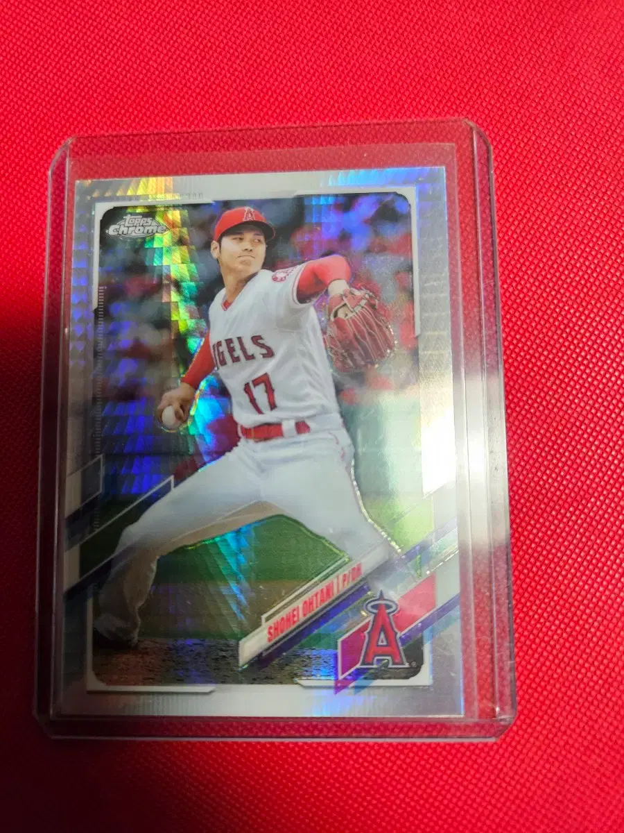 오타니 2021 Topps Chrome prism 리플렉터 카드