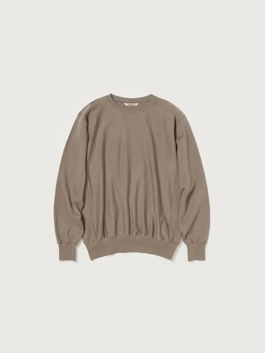 (New Item) 24fw, Ora Lee Elastic High Gauge Sweatshirt, Gray Beige