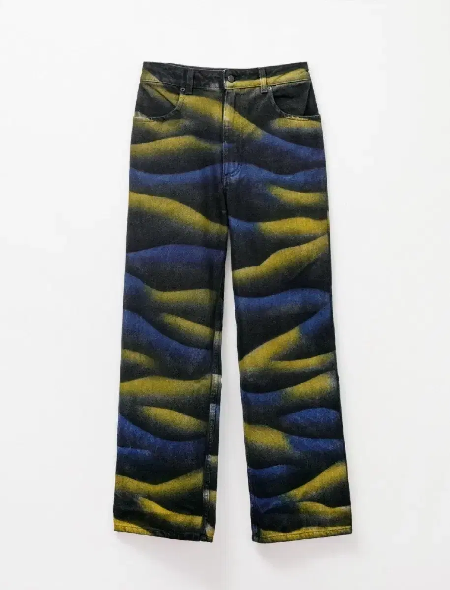 Eckhaus Latta Shadow dye wide denim