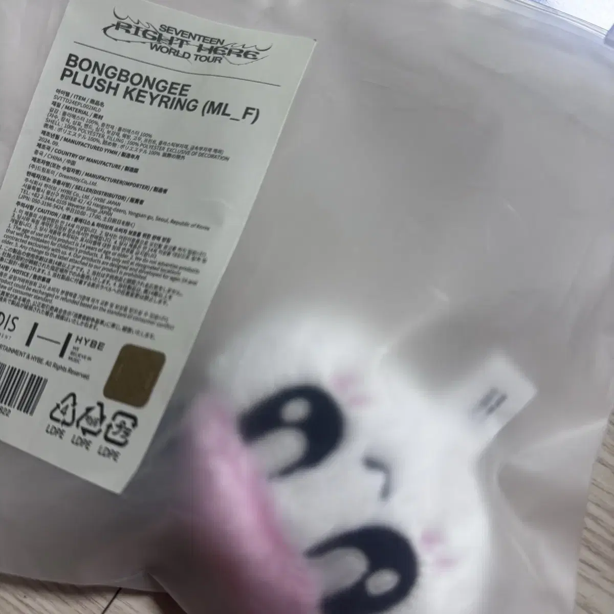 Seventeen's Bong Bong keyring