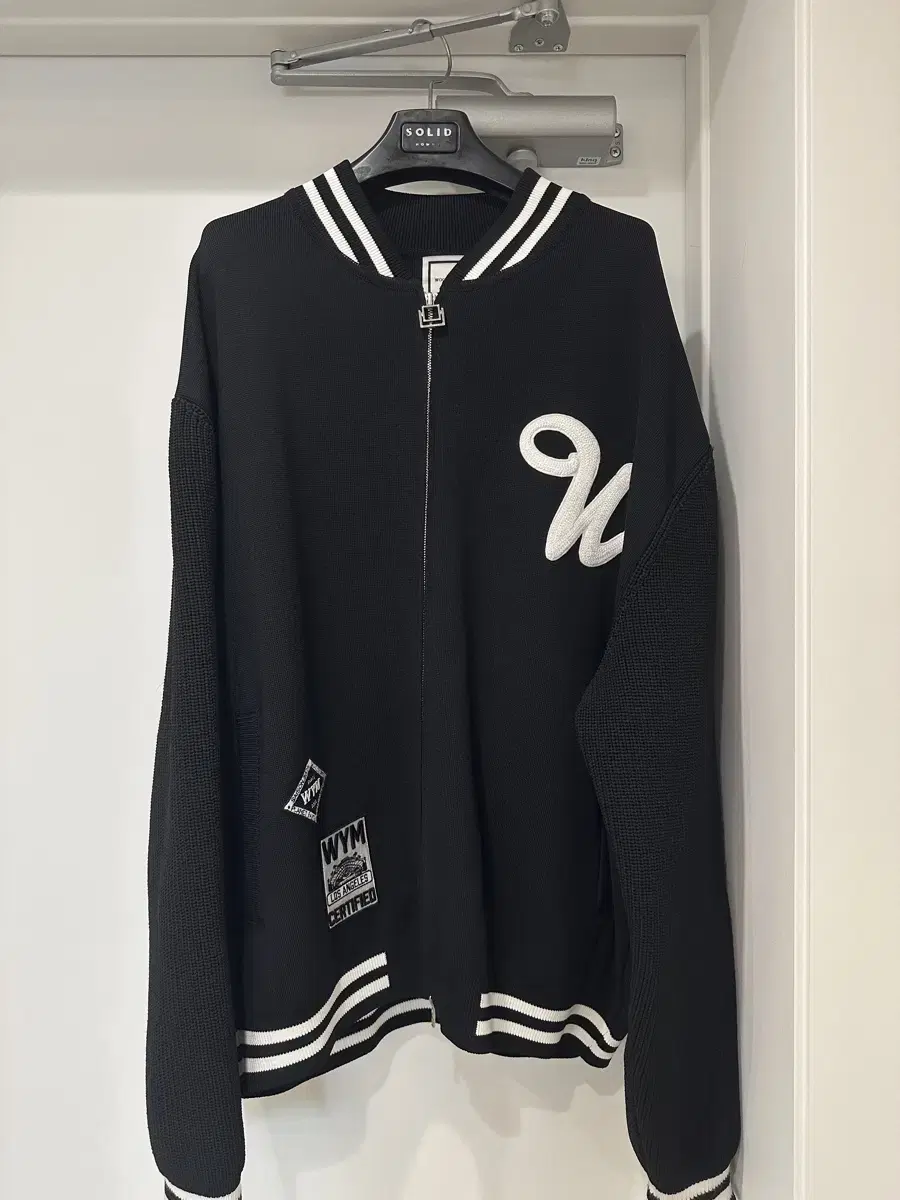25ss 우영미 바시티 집업 가디건 52size (105사이즈)