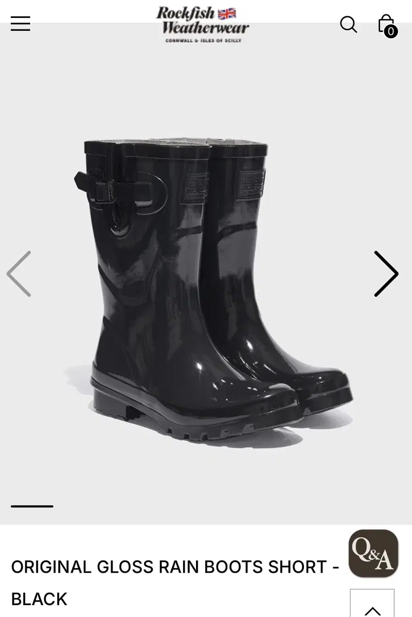 락피쉬웨더웨어 레인부츠(ORIGINAL GLOSS RAIN BOOTS S