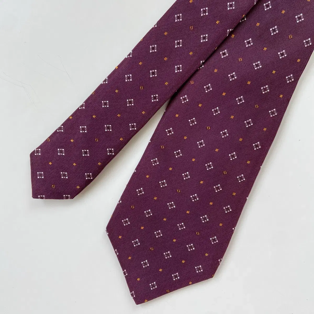 New FENDI Fendi FF Monogram Genuine Luxury Necktie