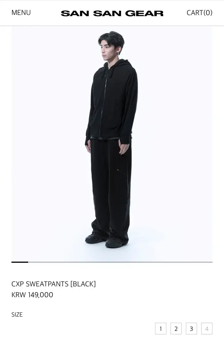 산산기어 CXP SWEATPANTS [BLACK] 4size