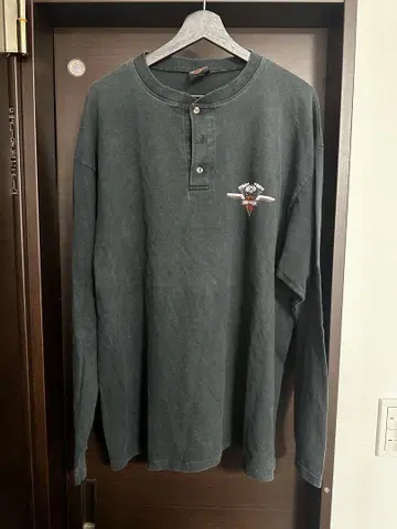 할리데이비슨 빈티지 헨리넥 롱T XL 정도 미국