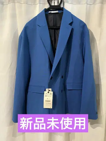 자라 오버사이즈 테일러드 자켓 블루 L 정가 15,990엔