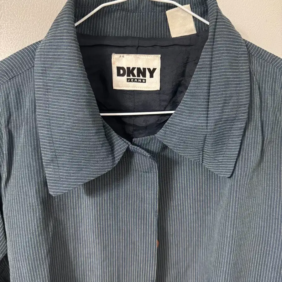 DKNY dkny DKNY Single-Breasted Mac Coat 95 Stripe 90s Raglan