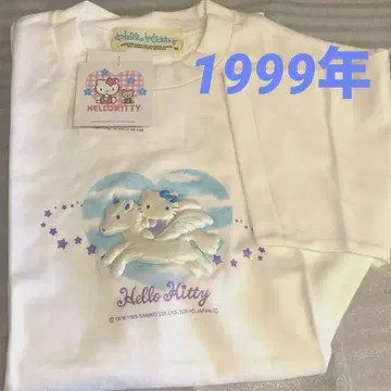 헬로키티 레어 티셔츠 헤이세이 여자 아이 산리오 유니콘 y2k 1999년