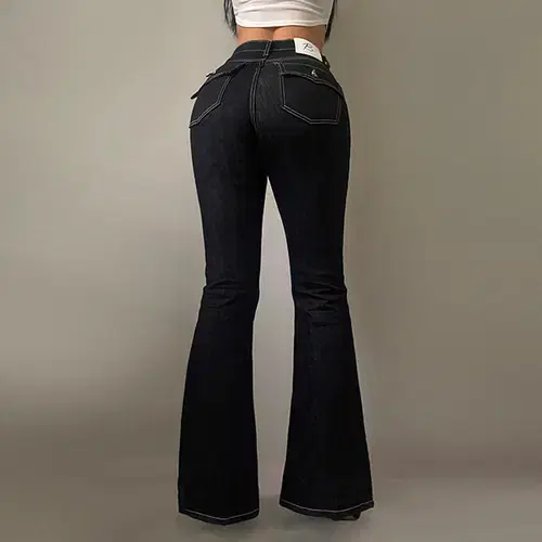 빅부디 x OOT 스티치 하이 부츠컷 데님 S (새상품)