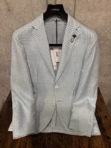 최종 라스트 1개 인기 LARDINI 글렌체크 자켓 48